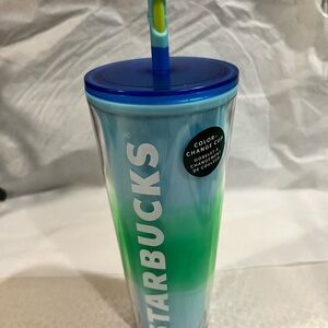 Starbucks Blue and Green Gradient Tumbler